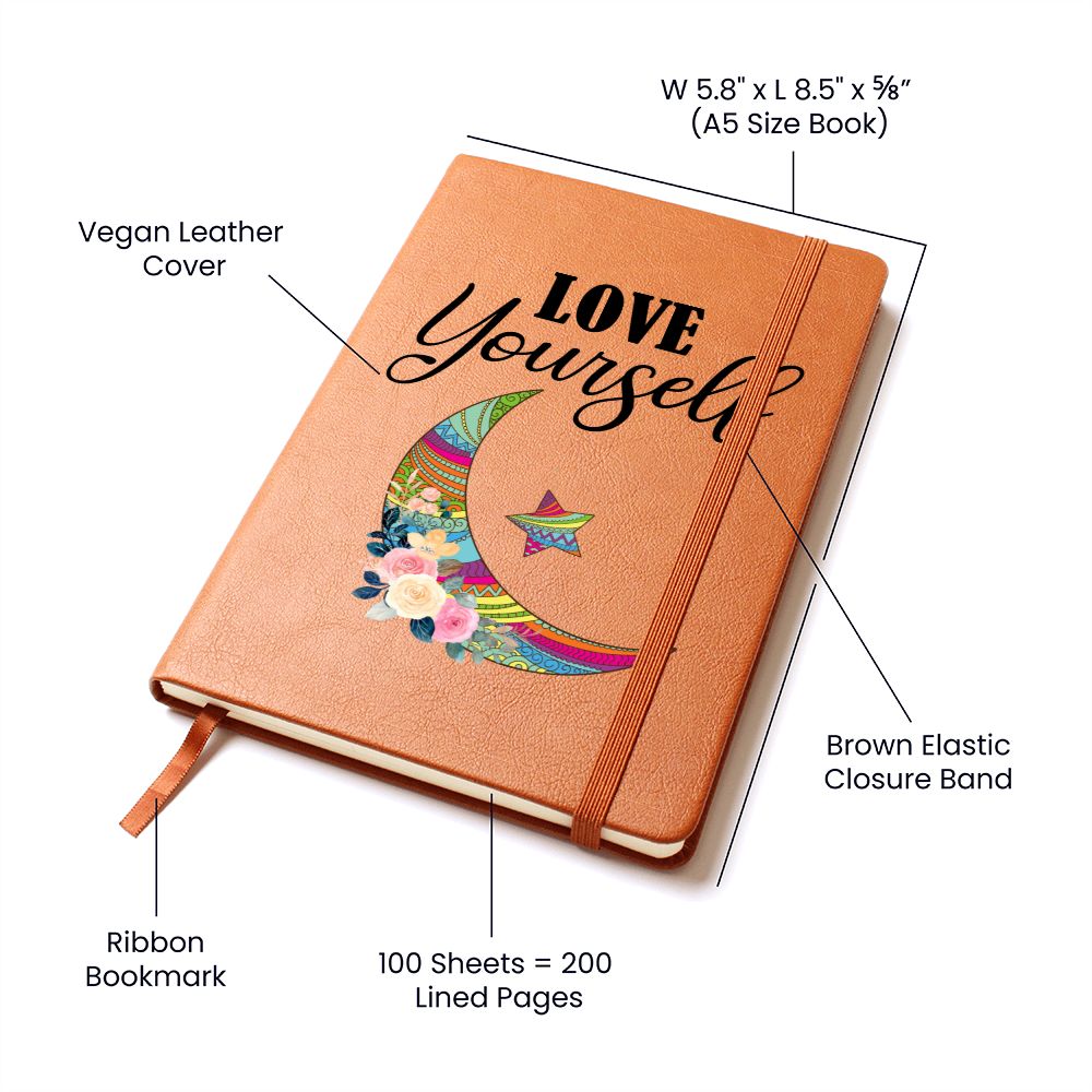 Love Yourself - Graphic Leather Journal