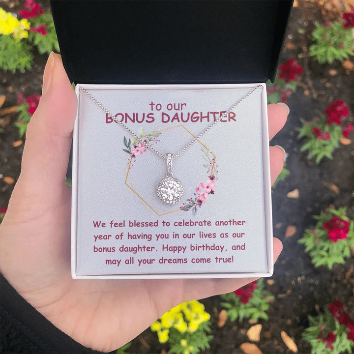 To our Bonus Daughter | We feel blessed to celebrate another year of having in our lives as our bonus daughter. Happy Birthday - Eternal Hope Necklace