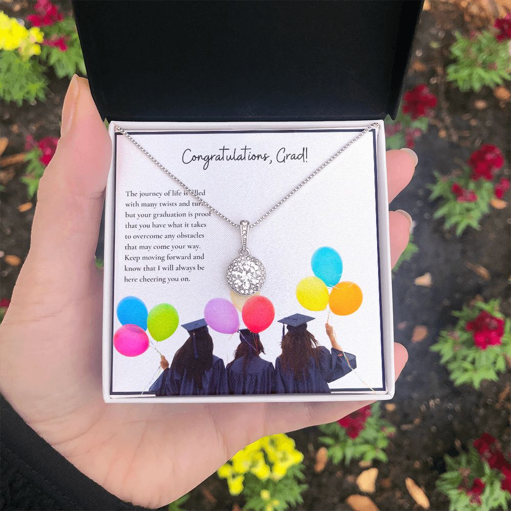 Congratulations, Grad! | Keep moving forward and know that I will always be here cheering on you - Eternal Hope Necklace