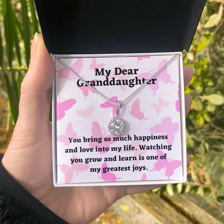 My Dear Granddaughter | You bring so much happiness and love into my life - Eternal Hope Necklace