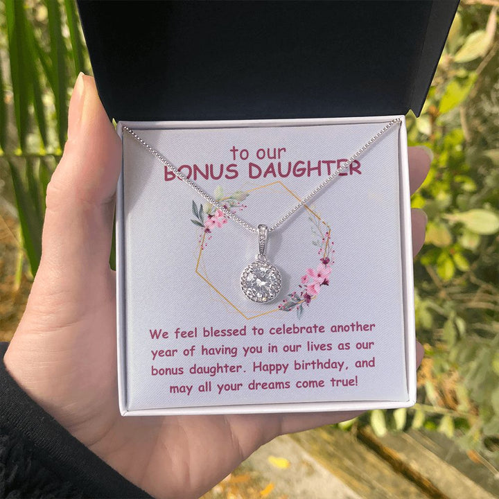 To our Bonus Daughter | We feel blessed to celebrate another year of having in our lives as our bonus daughter. Happy Birthday - Eternal Hope Necklace