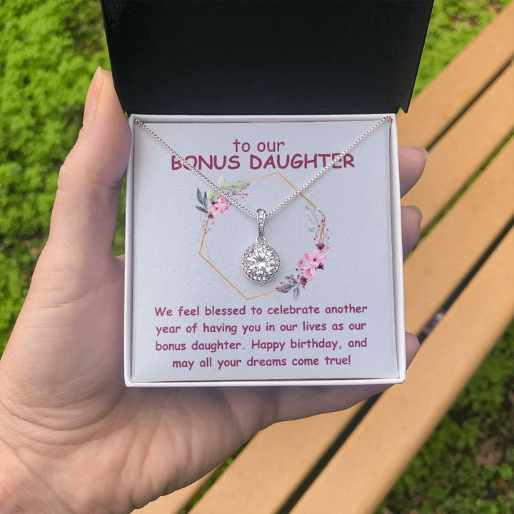 To our Bonus Daughter | We feel blessed to celebrate another year of having in our lives as our bonus daughter. Happy Birthday - Eternal Hope Necklace