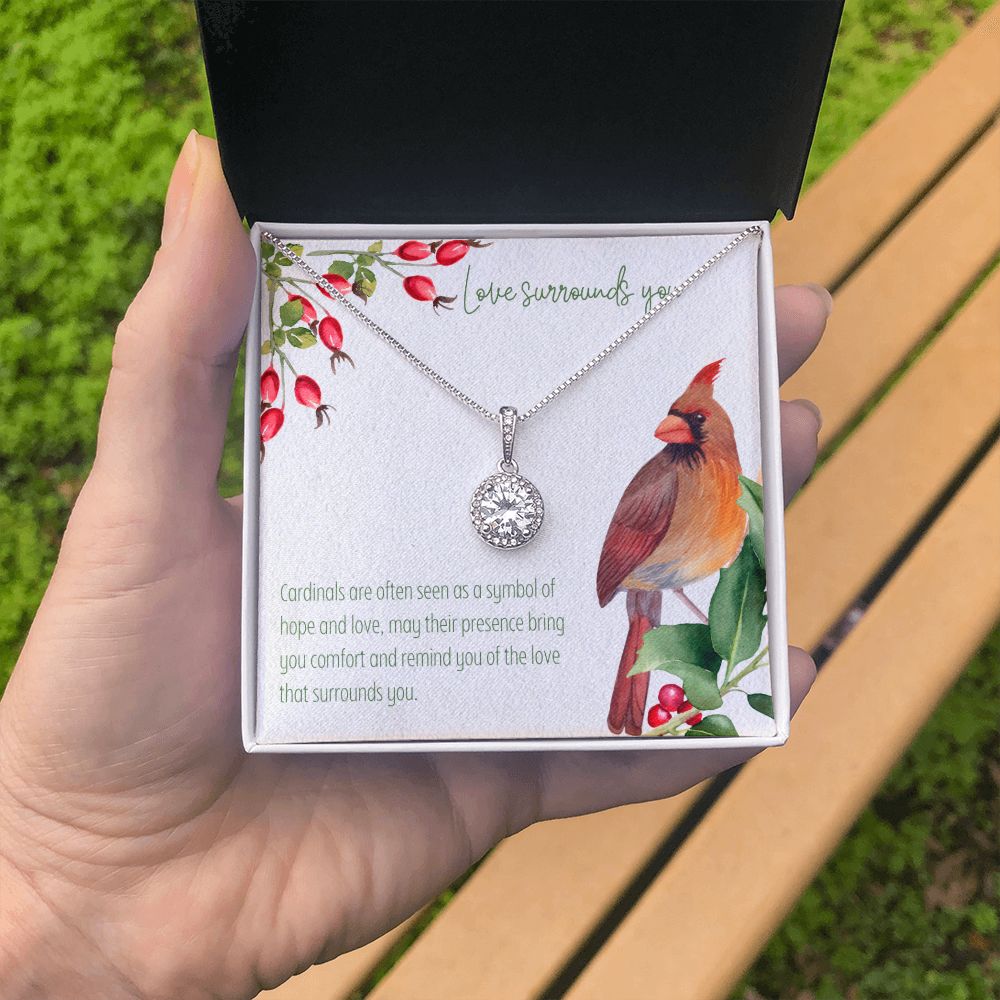 Love Surrounds You | Cardinals are often seen as a symbol of hope and love - Eternal Hope Necklace