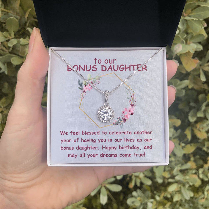 To our Bonus Daughter | We feel blessed to celebrate another year of having in our lives as our bonus daughter. Happy Birthday - Eternal Hope Necklace