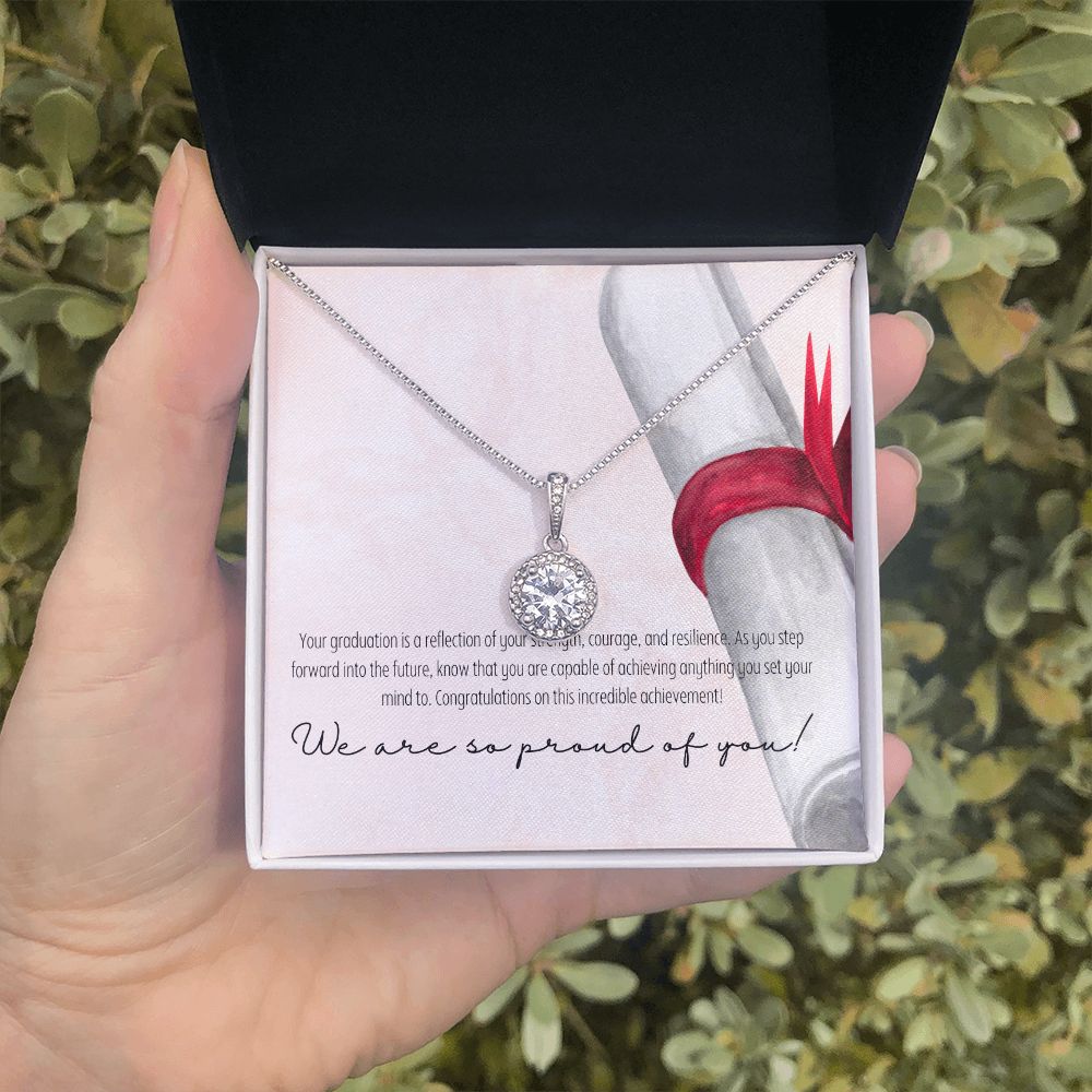 We are so proud of you! | Congratulations on this incredible achievement! - Eternal Hope Necklace