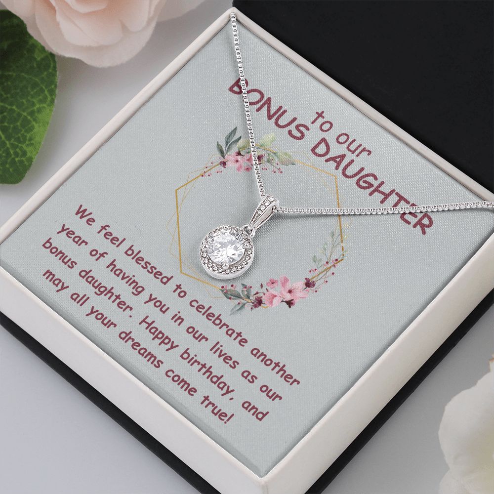 To our Bonus Daughter | We feel blessed to celebrate another year of having in our lives as our bonus daughter. Happy Birthday - Eternal Hope Necklace