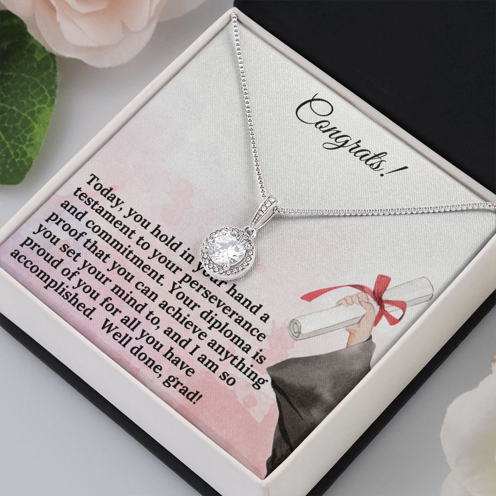 Congrats! | Your diploma is proof that you can achieve anything you set your mind to - Eternal Hope Necklace