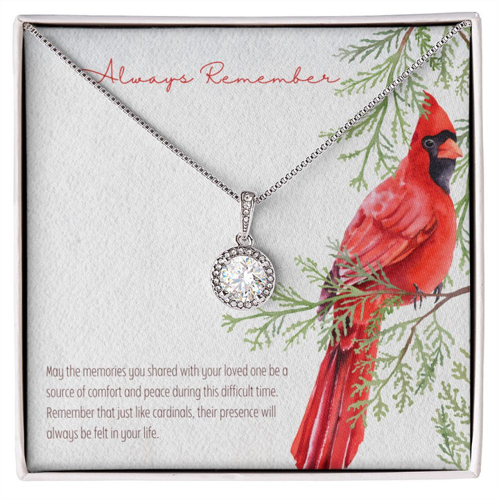 Always Remember | May the memories you shared with your loved one be a source of comfort and peace during this difficult time. - Eternal Hope Necklace