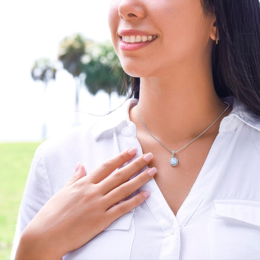 To My Junior Bridesmaid | Thank you for being a part of my journey to forever - Eternal Hope Necklace