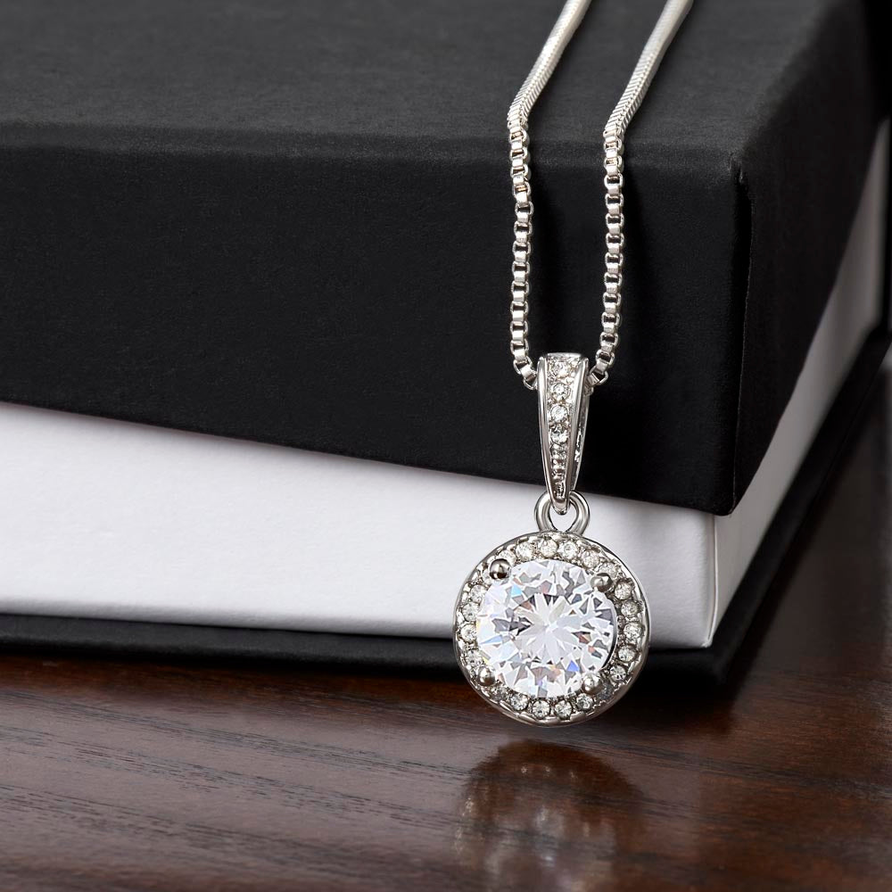 To My Brilliant Daughter | As you walk across the stage on graduation day, know that I am cheering you on from the sidelines - Eternal Hope Necklace