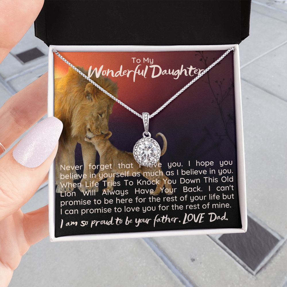 To My Wonderful Daughter | I can promise to love you for the rest on mine - Eternal Hope Necklace