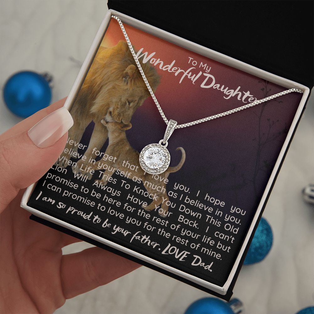 To My Wonderful Daughter | I can promise to love you for the rest on mine - Eternal Hope Necklace