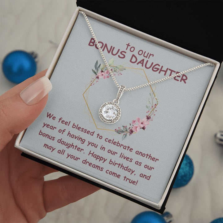 To our Bonus Daughter | We feel blessed to celebrate another year of having in our lives as our bonus daughter. Happy Birthday - Eternal Hope Necklace