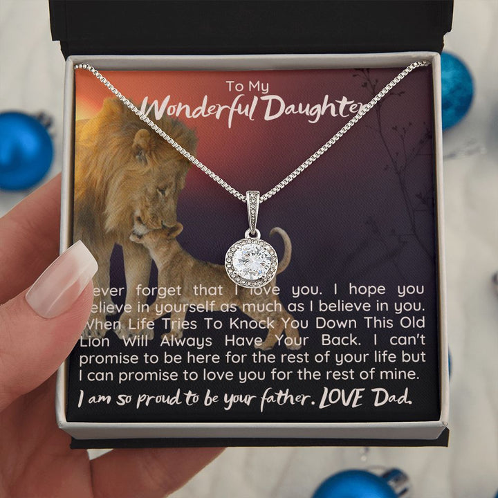 To My Wonderful Daughter | I can promise to love you for the rest on mine - Eternal Hope Necklace