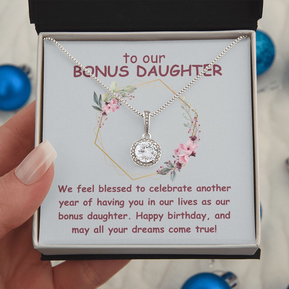 To our Bonus Daughter | We feel blessed to celebrate another year of having in our lives as our bonus daughter. Happy Birthday - Eternal Hope Necklace