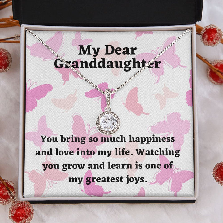 My Dear Granddaughter | You bring so much happiness and love into my life - Eternal Hope Necklace