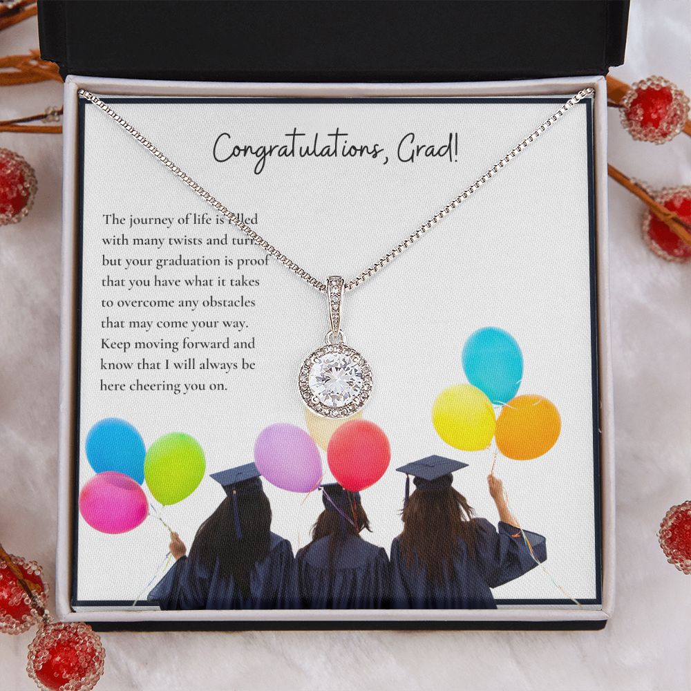 Congratulations, Grad! | Keep moving forward and know that I will always be here cheering on you - Eternal Hope Necklace