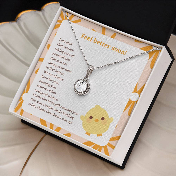 Feel better soon! | I am glad that you are taking care of yourself and that you are taking your time to feel better - Eternal Hope Necklace