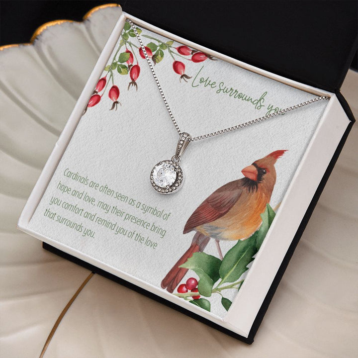 Love Surrounds You | Cardinals are often seen as a symbol of hope and love - Eternal Hope Necklace