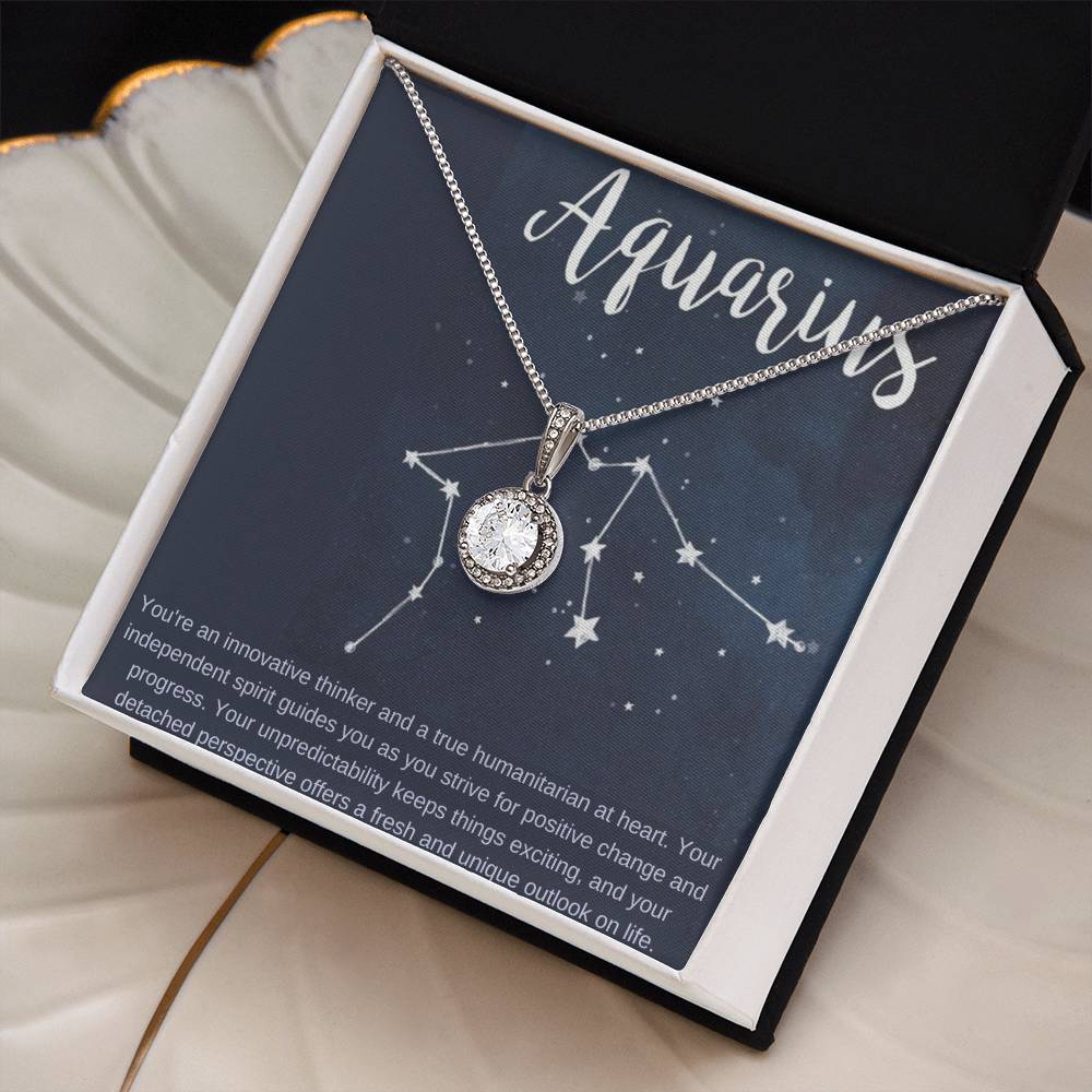 Aquarius | You're an innovative thinker and a true humanitarian at heart - Eternal Hope Necklace