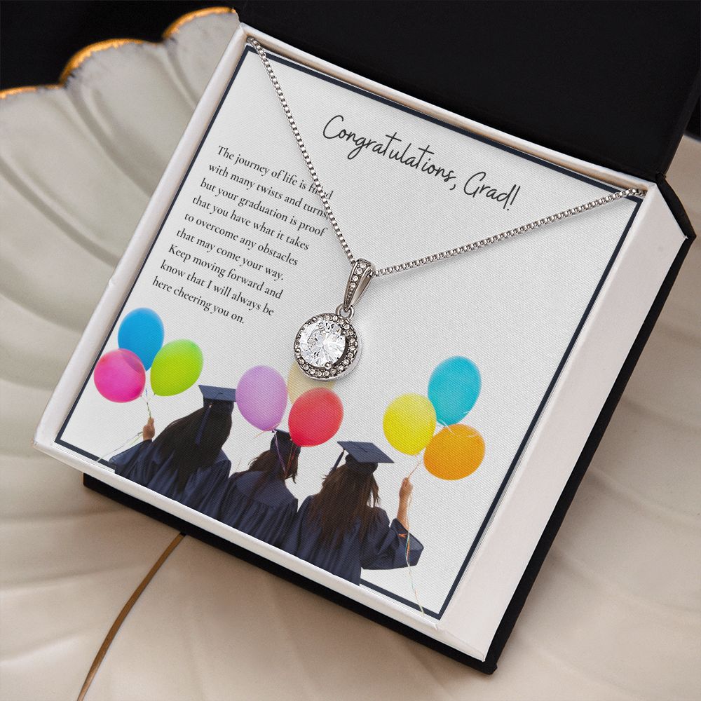 Congratulations, Grad! | Keep moving forward and know that I will always be here cheering on you - Eternal Hope Necklace