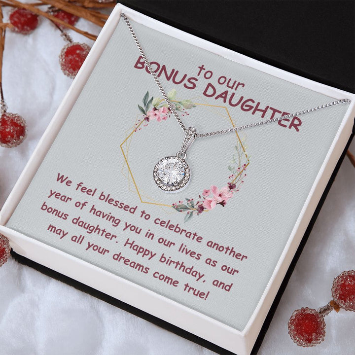 To our Bonus Daughter | We feel blessed to celebrate another year of having in our lives as our bonus daughter. Happy Birthday - Eternal Hope Necklace