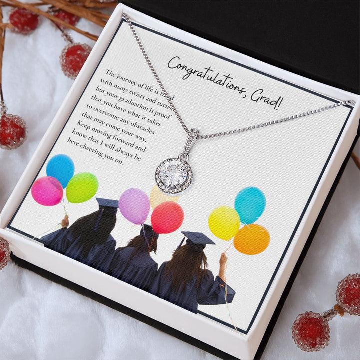 Congratulations, Grad! | Keep moving forward and know that I will always be here cheering on you - Eternal Hope Necklace