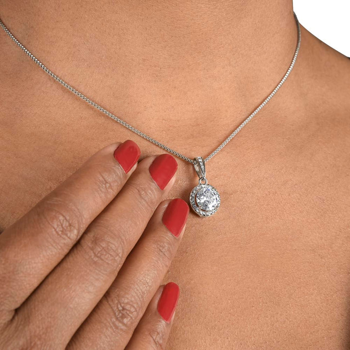 To My Brilliant Daughter | As you walk across the stage on graduation day, know that I am cheering you on from the sidelines - Eternal Hope Necklace