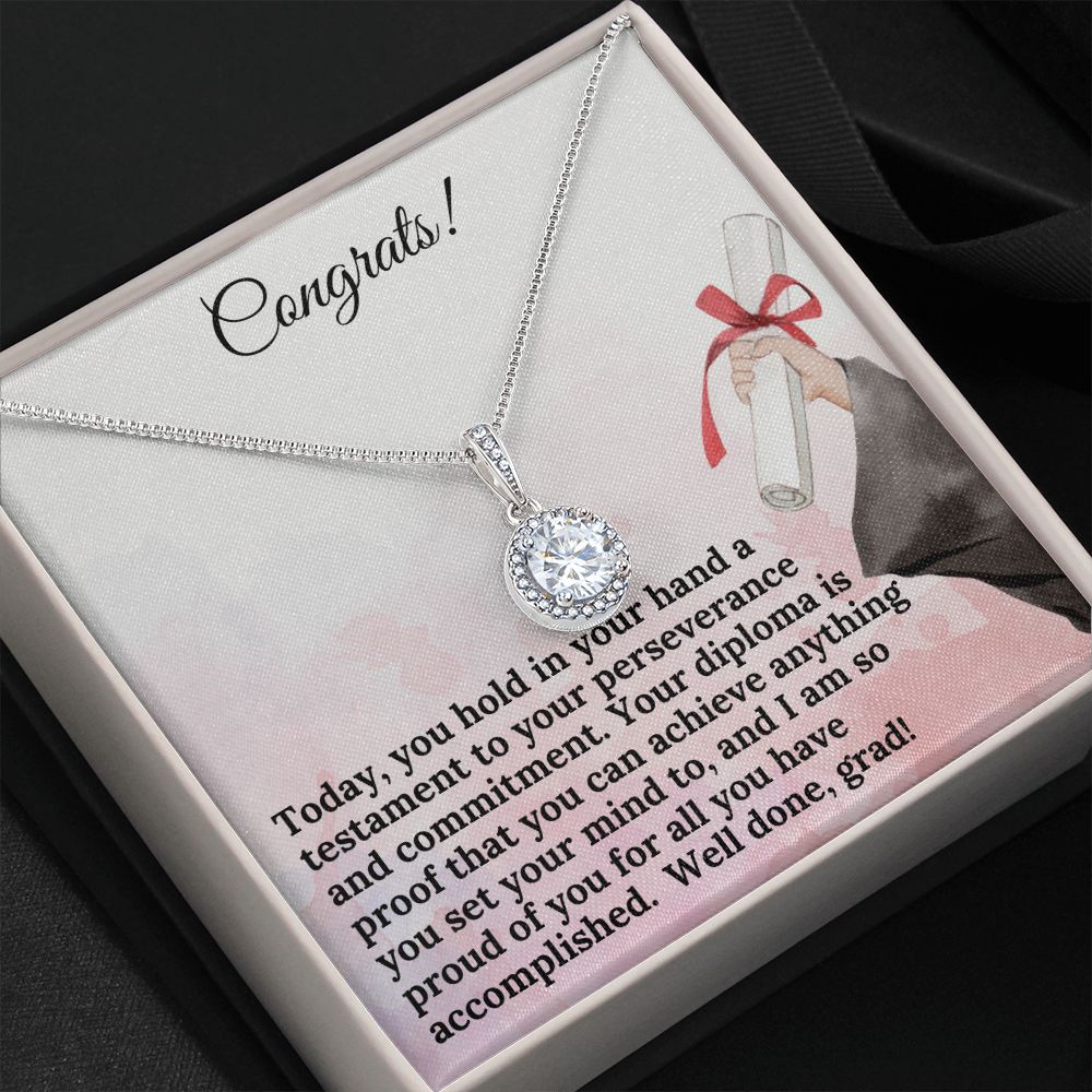 Congrats! | Your diploma is proof that you can achieve anything you set your mind to - Eternal Hope Necklace