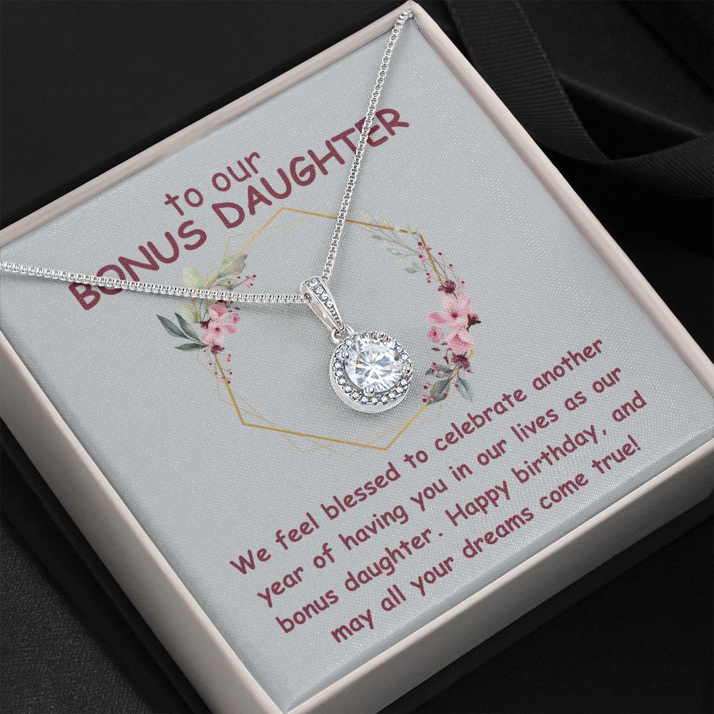 To our Bonus Daughter | We feel blessed to celebrate another year of having in our lives as our bonus daughter. Happy Birthday - Eternal Hope Necklace