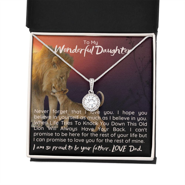 To My Wonderful Daughter | I can promise to love you for the rest on mine - Eternal Hope Necklace