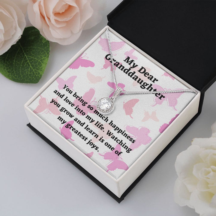 My Dear Granddaughter | You bring so much happiness and love into my life - Eternal Hope Necklace