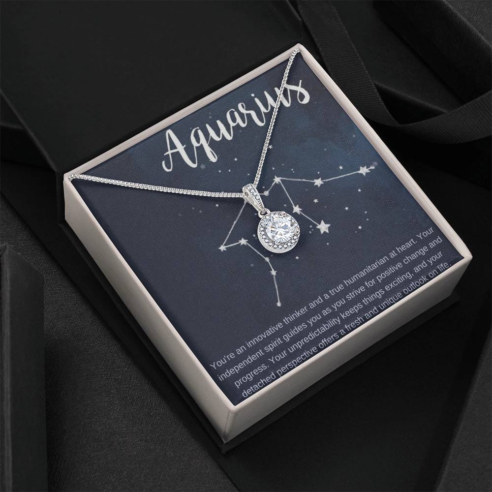 Aquarius | You're an innovative thinker and a true humanitarian at heart - Eternal Hope Necklace