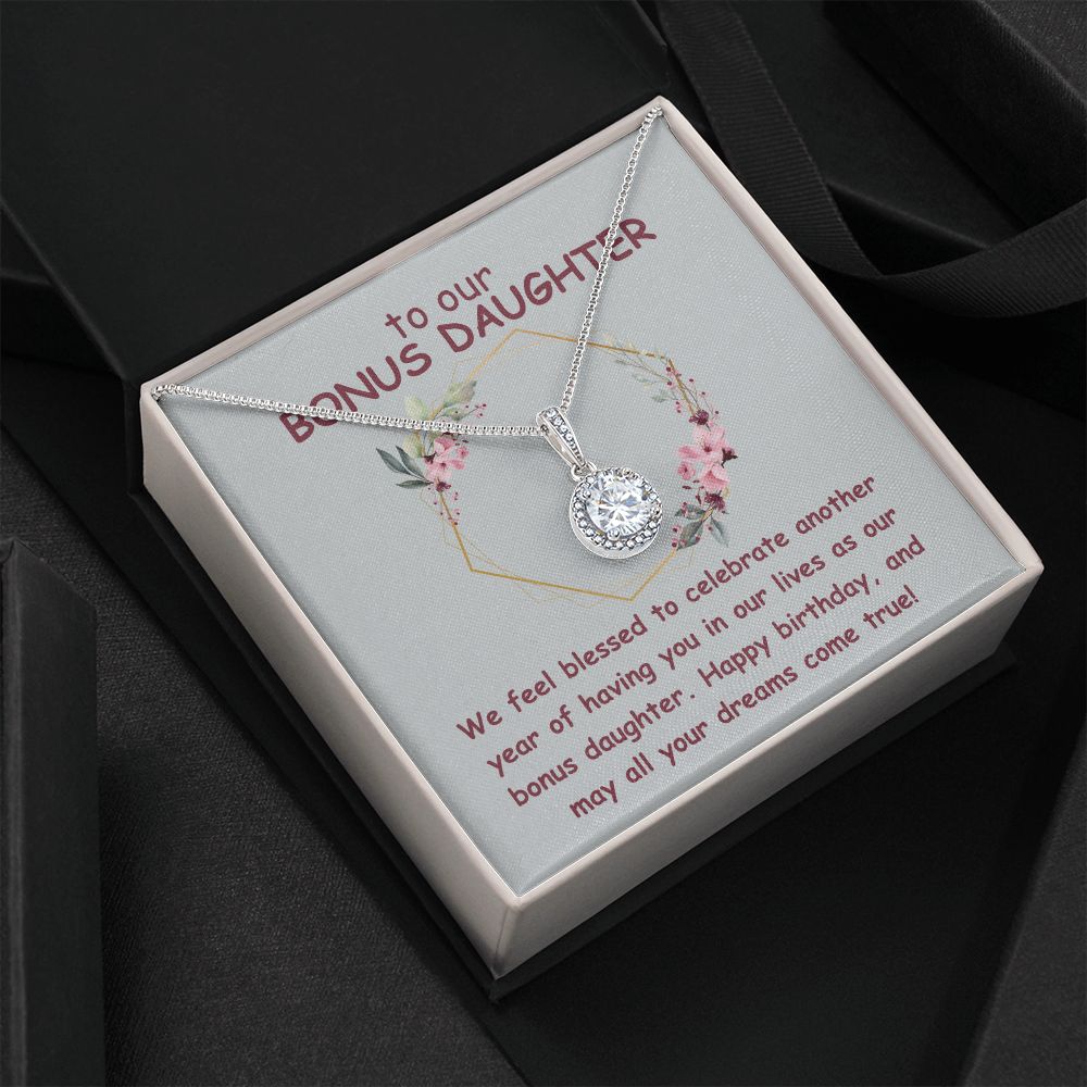 To our Bonus Daughter | We feel blessed to celebrate another year of having in our lives as our bonus daughter. Happy Birthday - Eternal Hope Necklace