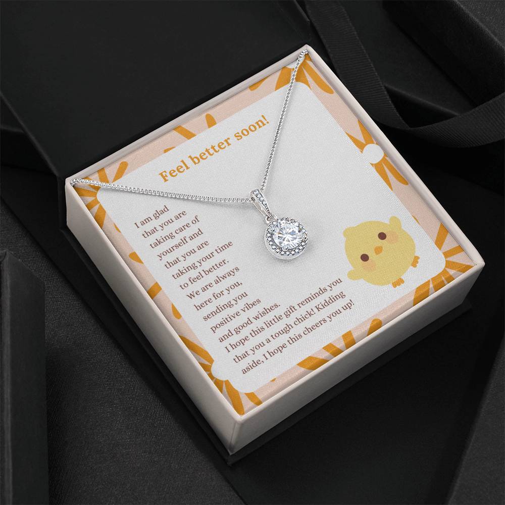 Feel better soon! | I am glad that you are taking care of yourself and that you are taking your time to feel better - Eternal Hope Necklace