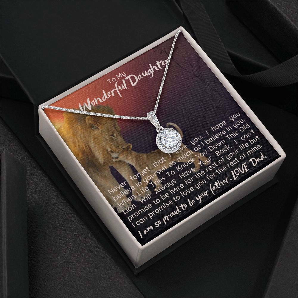 To My Wonderful Daughter | I can promise to love you for the rest on mine - Eternal Hope Necklace