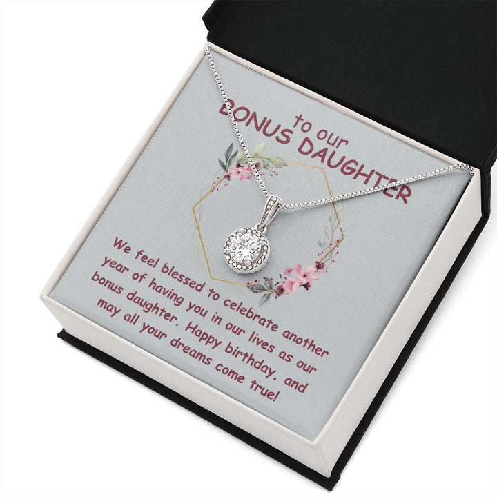 To our Bonus Daughter | We feel blessed to celebrate another year of having in our lives as our bonus daughter. Happy Birthday - Eternal Hope Necklace