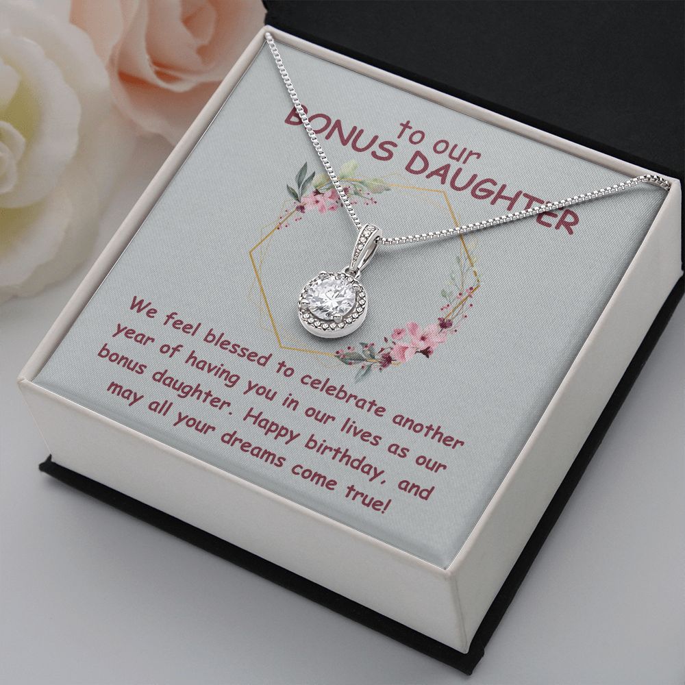 To our Bonus Daughter | We feel blessed to celebrate another year of having in our lives as our bonus daughter. Happy Birthday - Eternal Hope Necklace