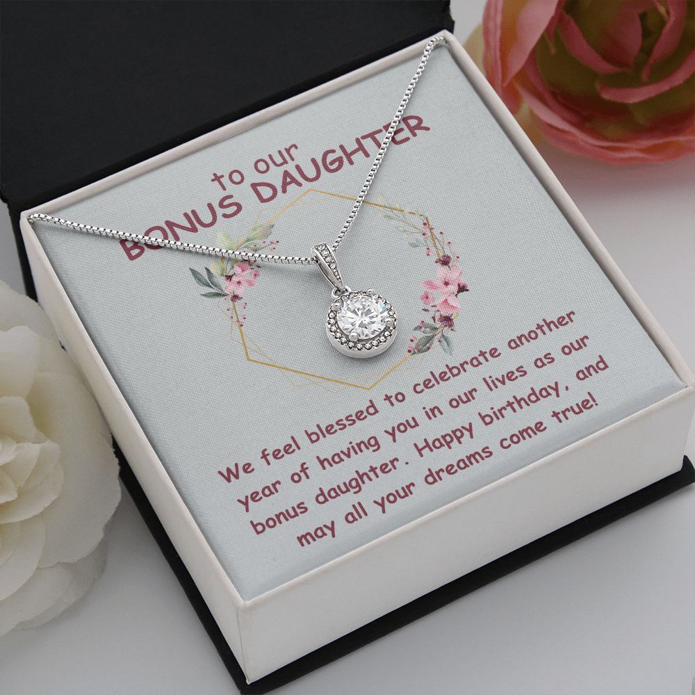 To our Bonus Daughter | We feel blessed to celebrate another year of having in our lives as our bonus daughter. Happy Birthday - Eternal Hope Necklace