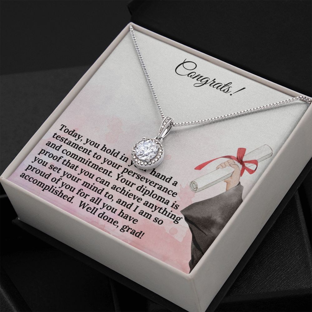 Congrats! | Your diploma is proof that you can achieve anything you set your mind to - Eternal Hope Necklace