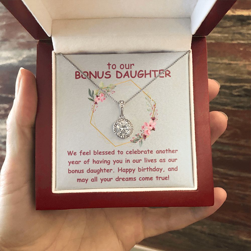 To our Bonus Daughter | We feel blessed to celebrate another year of having in our lives as our bonus daughter. Happy Birthday - Eternal Hope Necklace