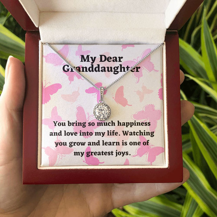 My Dear Granddaughter | You bring so much happiness and love into my life - Eternal Hope Necklace