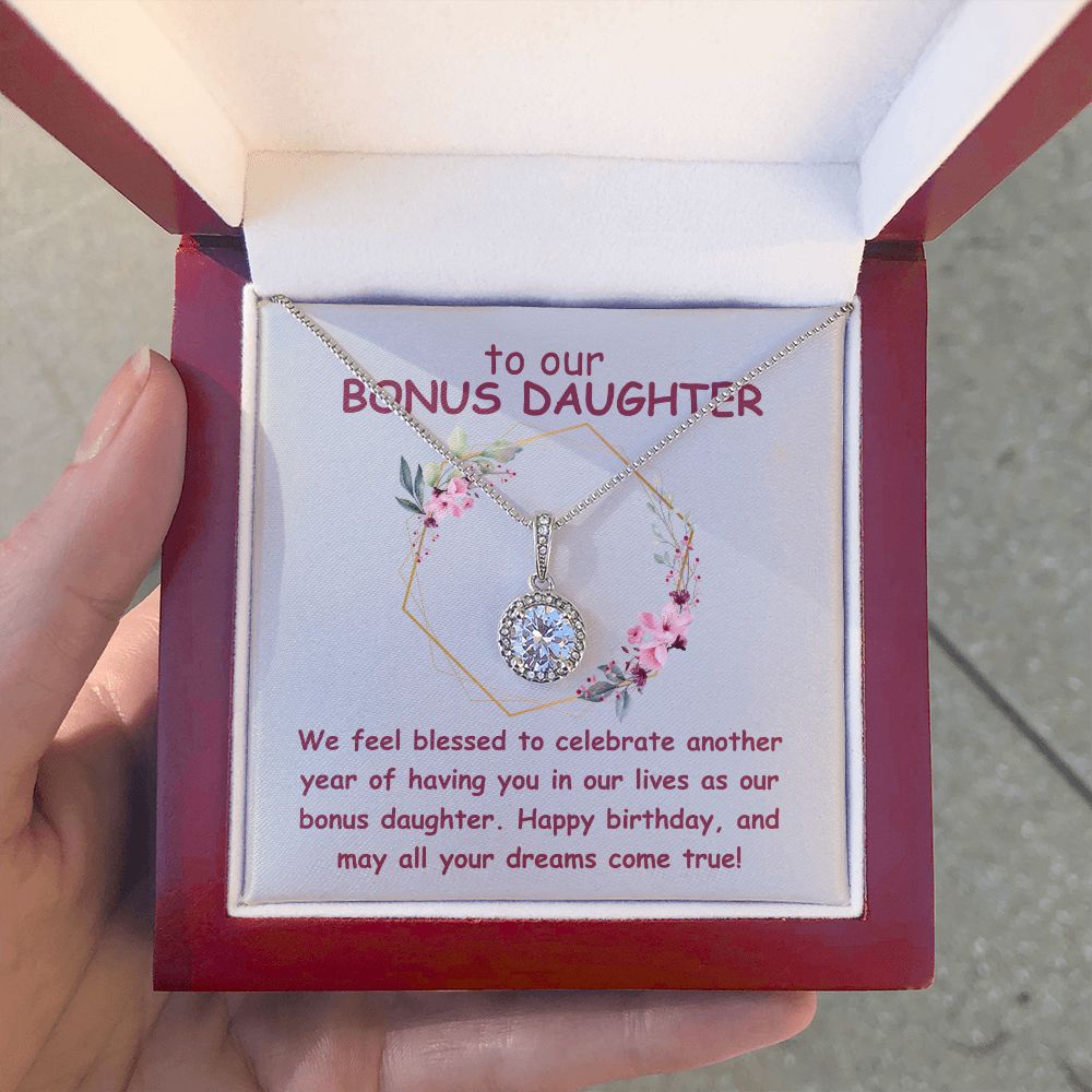 To our Bonus Daughter | We feel blessed to celebrate another year of having in our lives as our bonus daughter. Happy Birthday - Eternal Hope Necklace