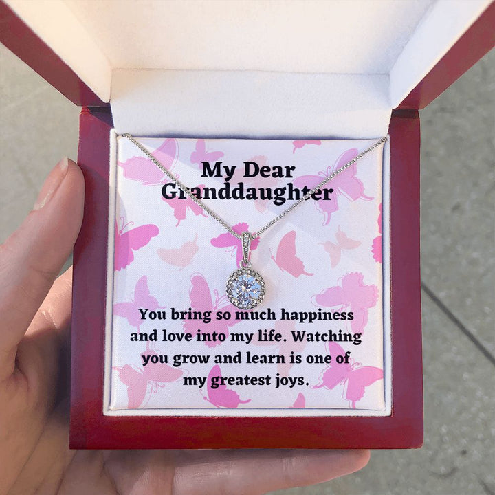 My Dear Granddaughter | You bring so much happiness and love into my life - Eternal Hope Necklace