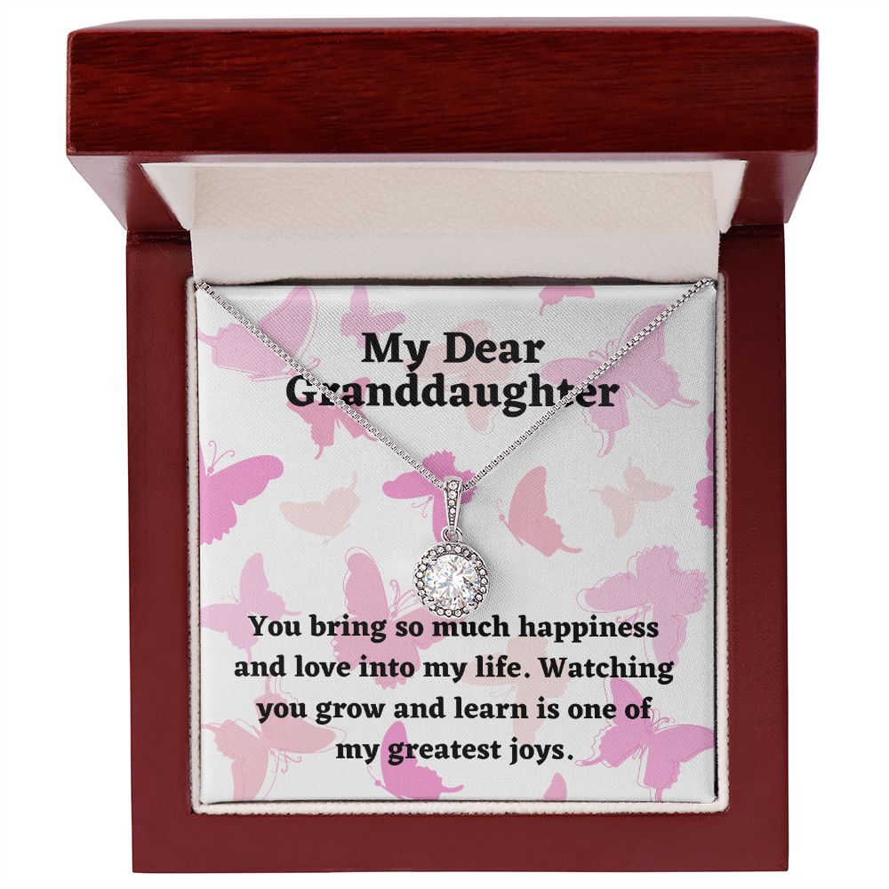 My Dear Granddaughter | You bring so much happiness and love into my life - Eternal Hope Necklace