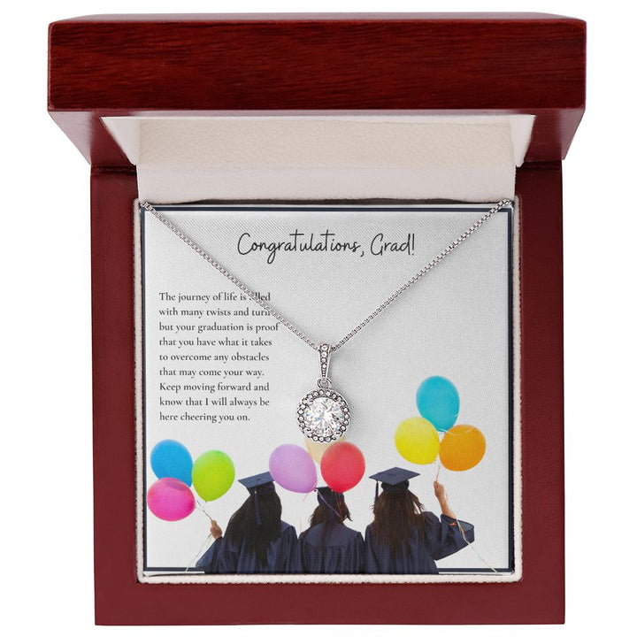 Congratulations, Grad! | Keep moving forward and know that I will always be here cheering on you - Eternal Hope Necklace