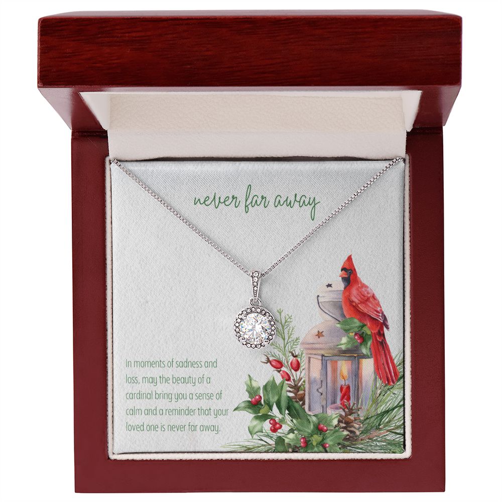 Never Far Away | In moments of sadness and loss, may the beauty of a cardinal bring you a sense of calm - Eternal Hope Necklace