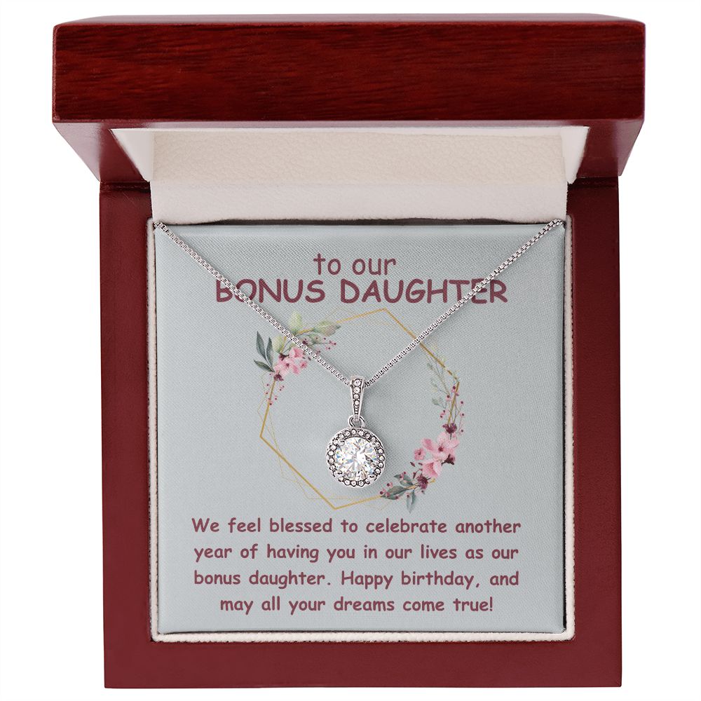 To our Bonus Daughter | We feel blessed to celebrate another year of having in our lives as our bonus daughter. Happy Birthday - Eternal Hope Necklace