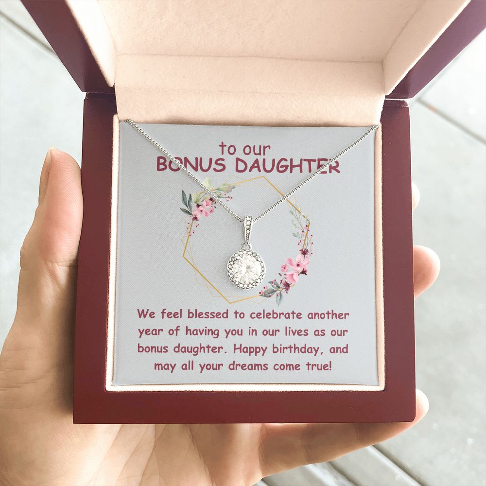 To our Bonus Daughter | We feel blessed to celebrate another year of having in our lives as our bonus daughter. Happy Birthday - Eternal Hope Necklace