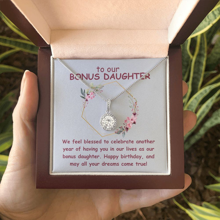 To our Bonus Daughter | We feel blessed to celebrate another year of having in our lives as our bonus daughter. Happy Birthday - Eternal Hope Necklace